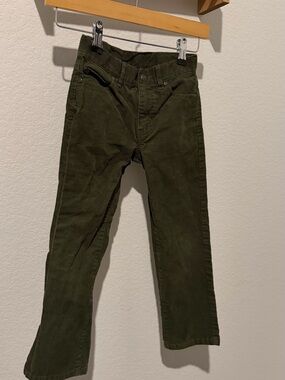 Janie and Jack Olive Corduroy Kids Pants